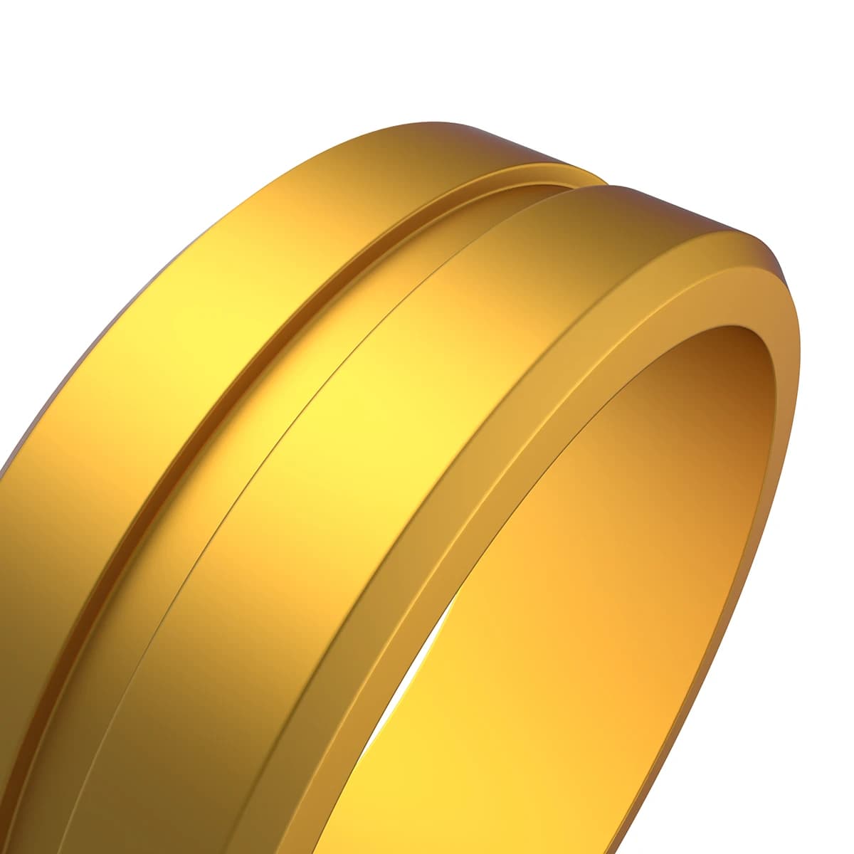 Details metal gold sport silicone ring men alternative ring daily-wear engagement rings for men.