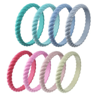 Green, light green, blue, light blue, pink, light pink, champagne and yellow colors