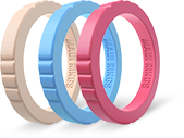 Elegant silicone rings for women